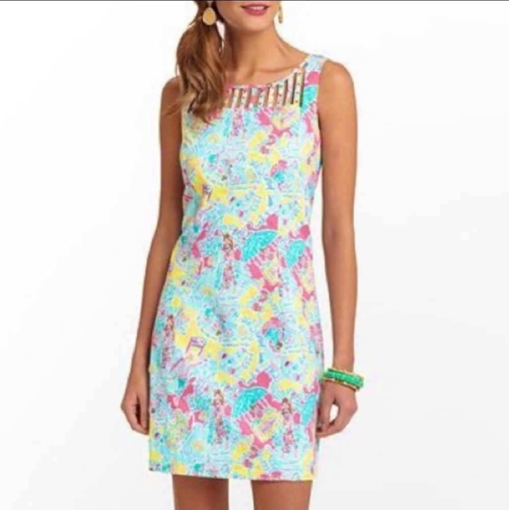 Lilly Pulitzer Camden Dress In The Beginning Print